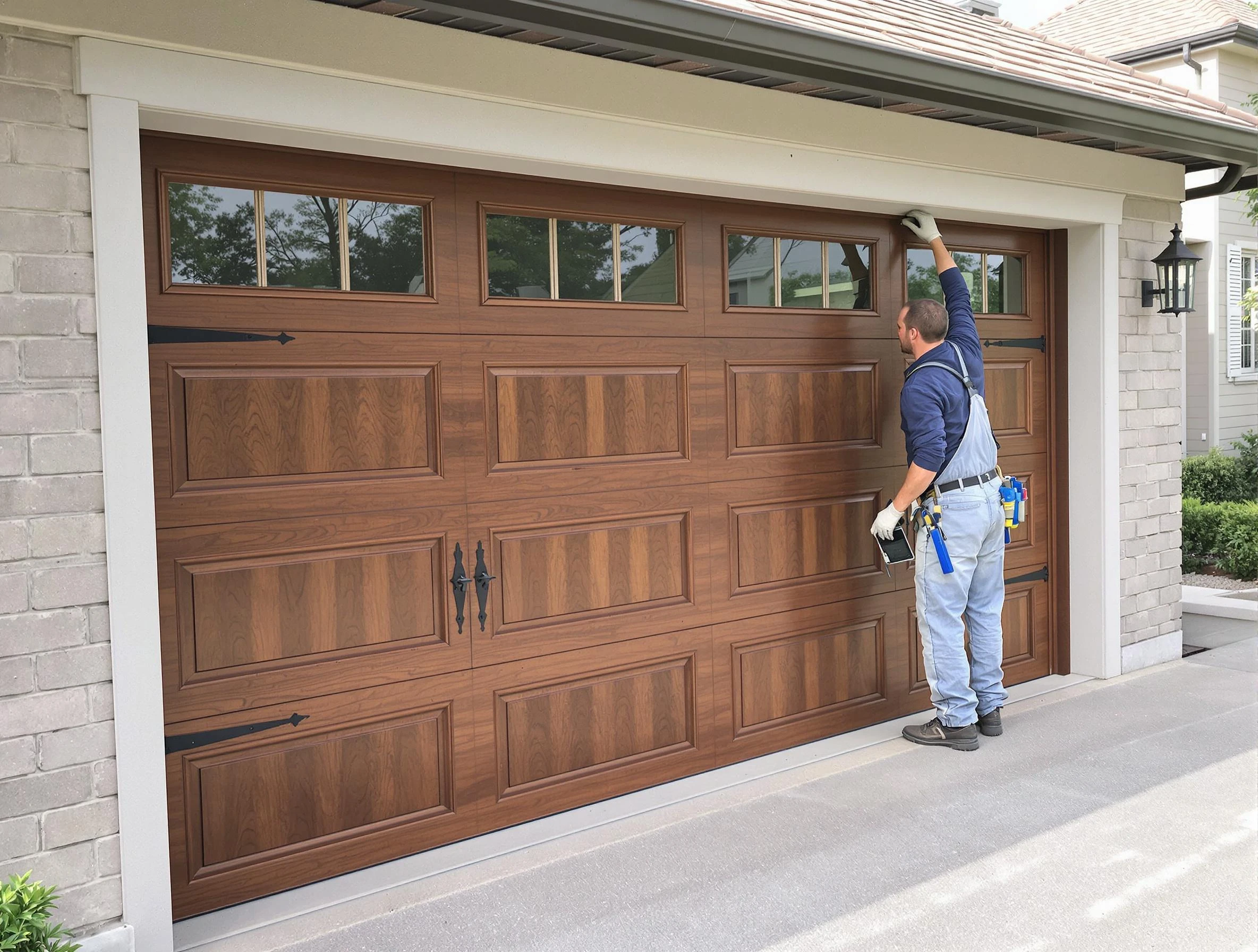 Custom garage door showcase by Geneva Garage Door Repair in Geneva