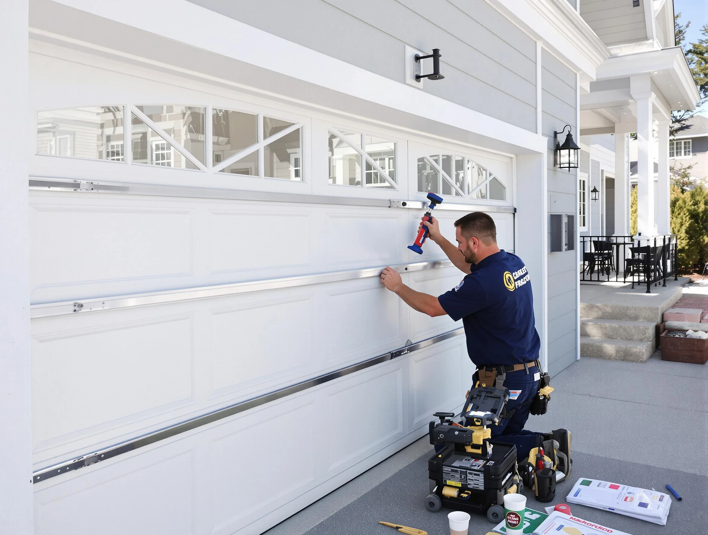 Professional garage door installation by Geneva Garage Door Repair in Geneva