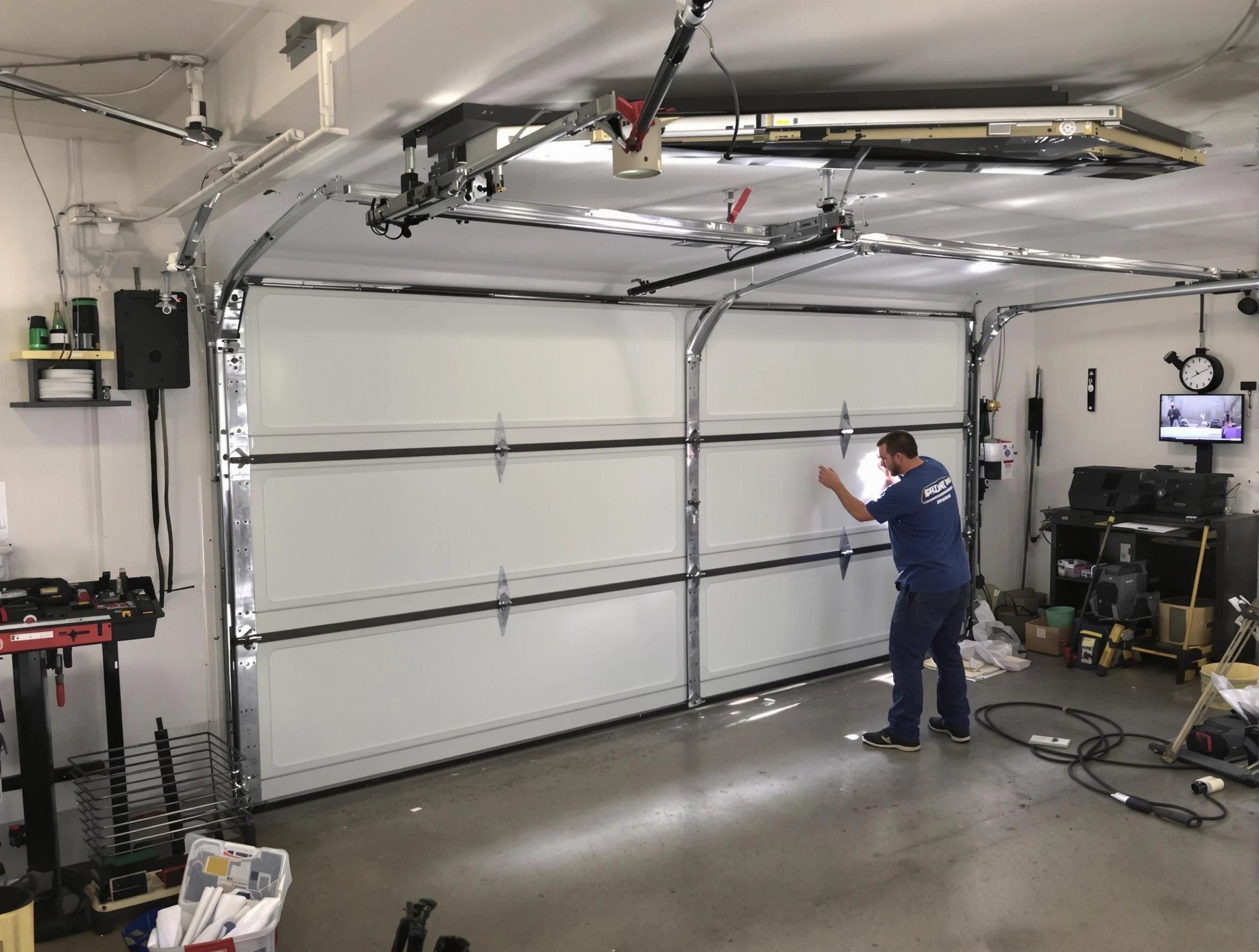 Professional garage door repair service by Geneva Garage Door Repair in Geneva