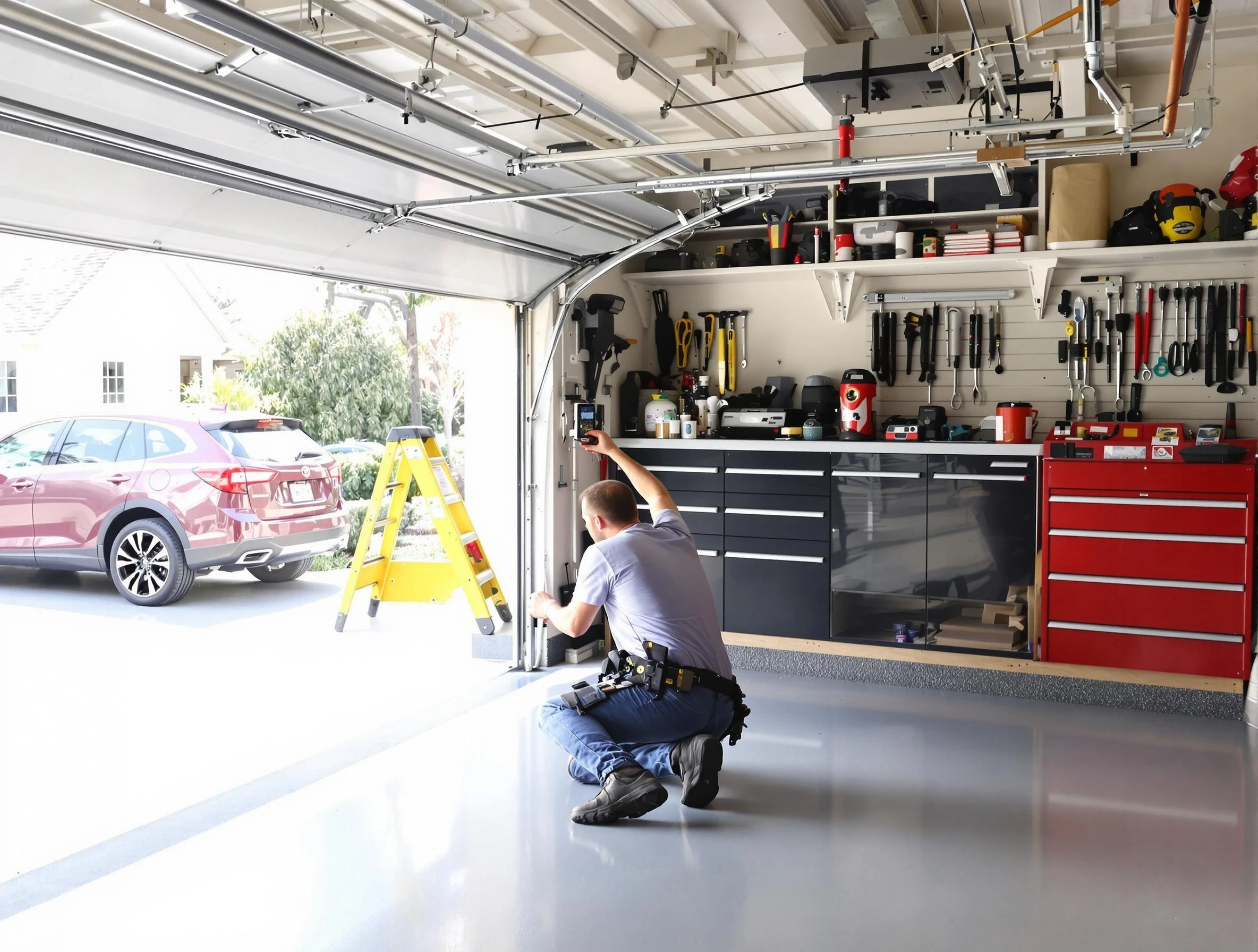 Local garage door repair service by Geneva Garage Door Repair in Geneva