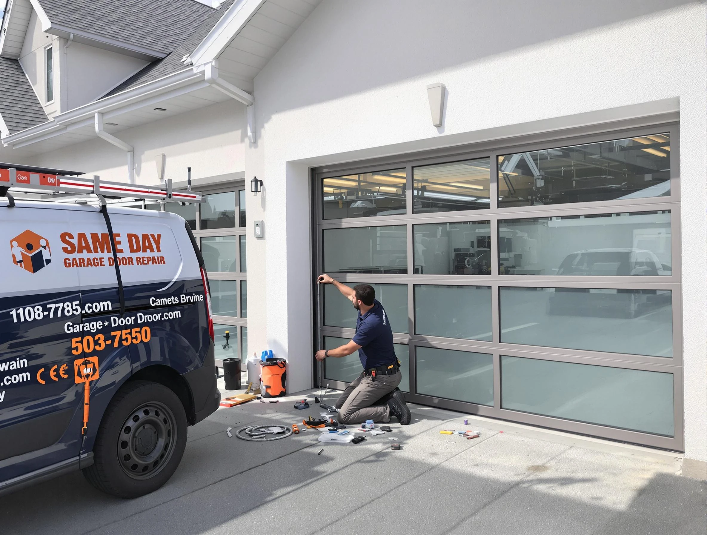 Same-day garage door repair service by Geneva Garage Door Repair in Geneva